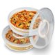 thumbnail image 1 of Recipiente de almacenamiento de alimentos ZLMXXT de 12 pulgadas con tapa y asa x2, 1 of 7