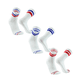 thumbnail image 1 of Calcetines deportivos de algodón hombre mujer tenis yoga pilates running padel gym, 1 of 3