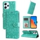 thumbnail image 2 of Funda tipo cartera FOXDOCK para Xiaomi Redmi 12 4G , diseño girasol en relieve, cuero PU, cierre magnético, soporte y tarjetero, 2 of 5