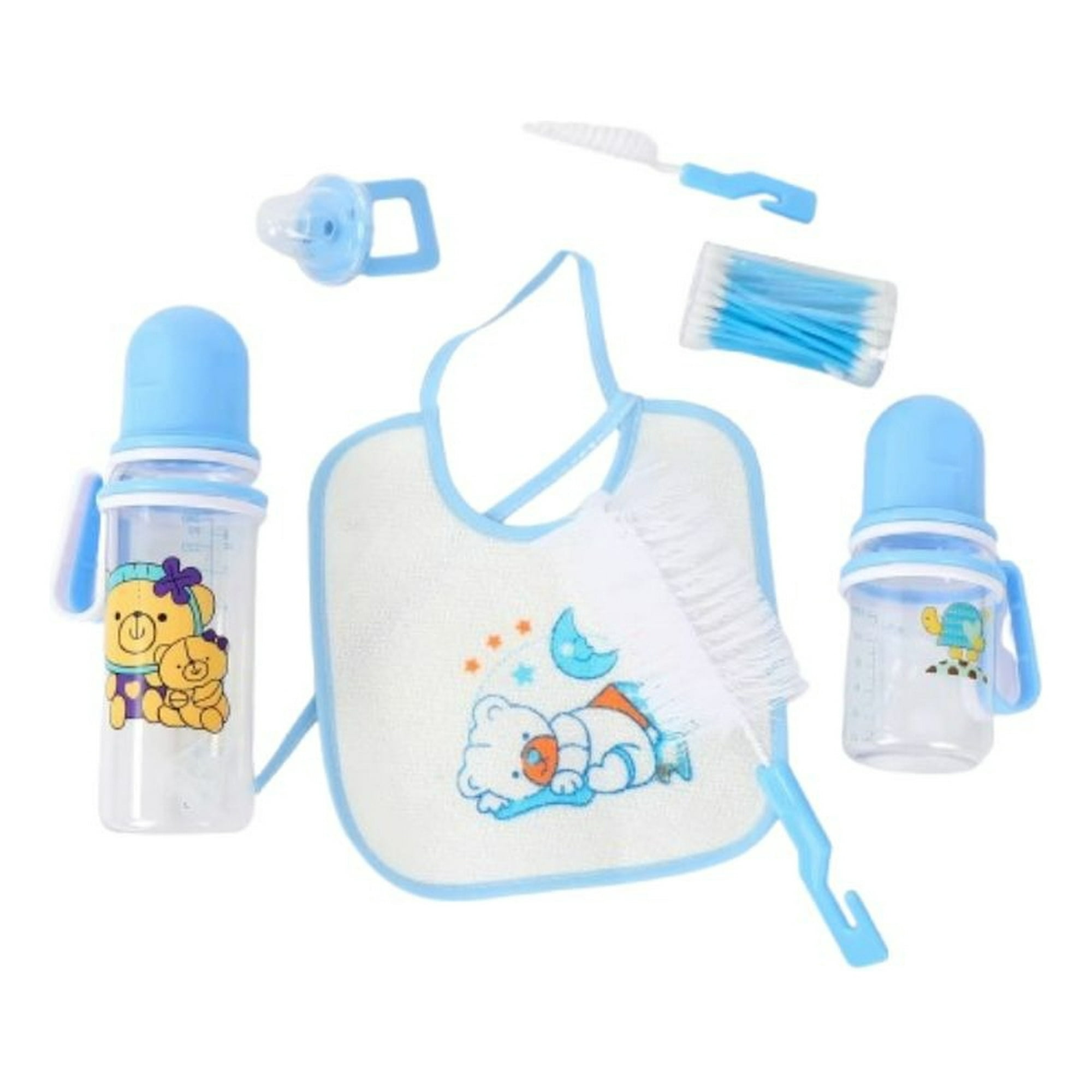 Genérico - Set 2 Mamaderas Biberones + 3 Piezas Regalo Bebes Lau