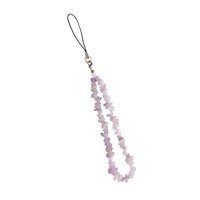 Ioensy - Correa De Cadena Para Teléfono, Cordón Colgante Con Cuentas Para Teléfono, Bolso, Cámara De Teléfono, Color Morado