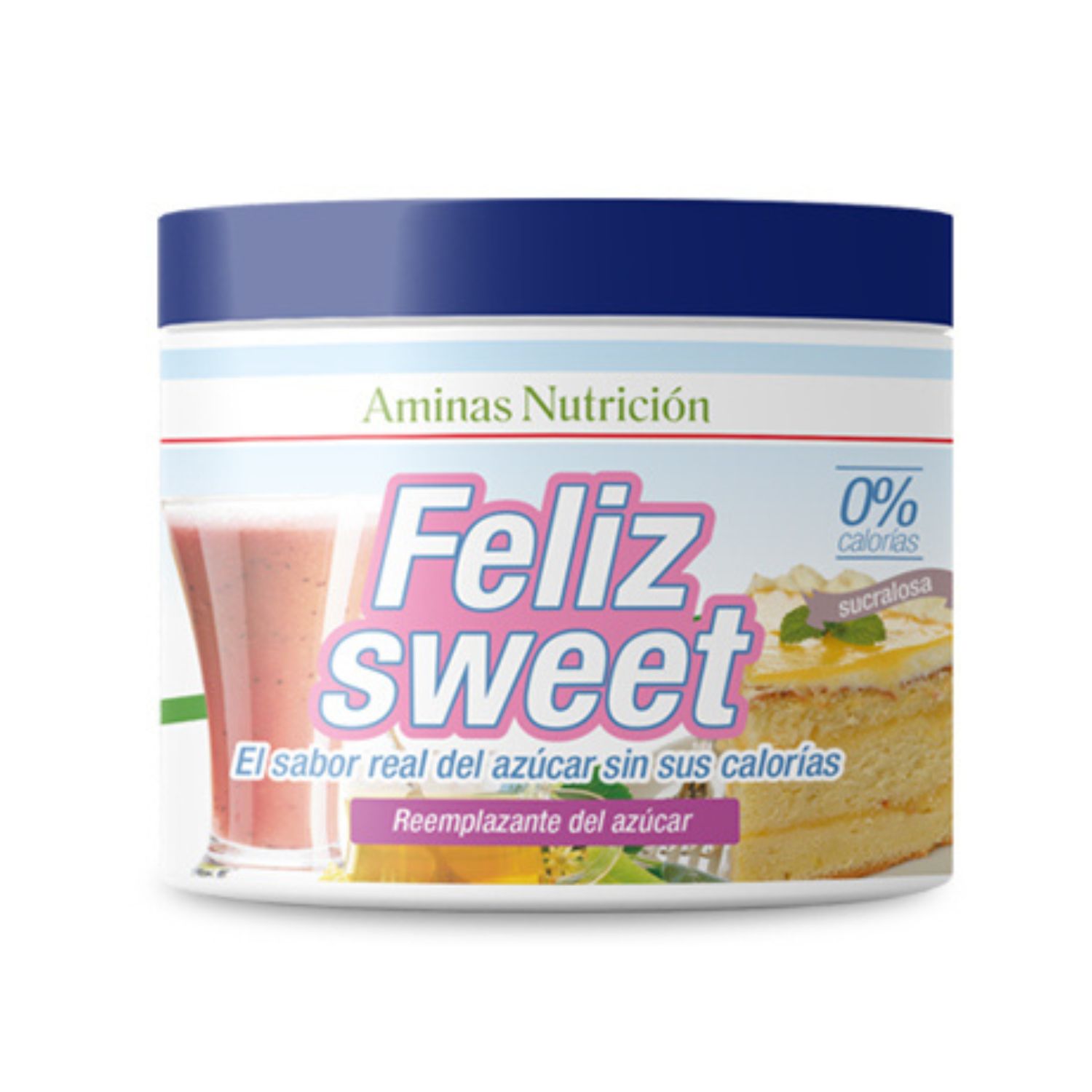 Aminas Nutrición - Feliz Sweet - Endulzante - Sucralosa - 125 Gr - Porciones