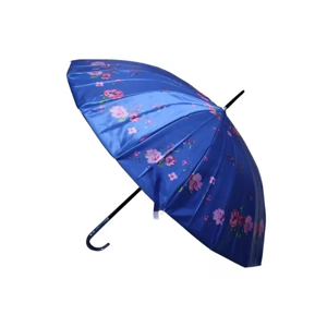 Genérico - Paraguas Plegable 16 Varillas 79Cm Automático Azul