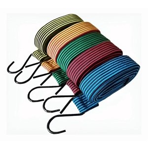 Genérico - Set De 6 Cuerdas Elásticas Amarra Carga 1.5M Eslinga Pulpo Surtidos