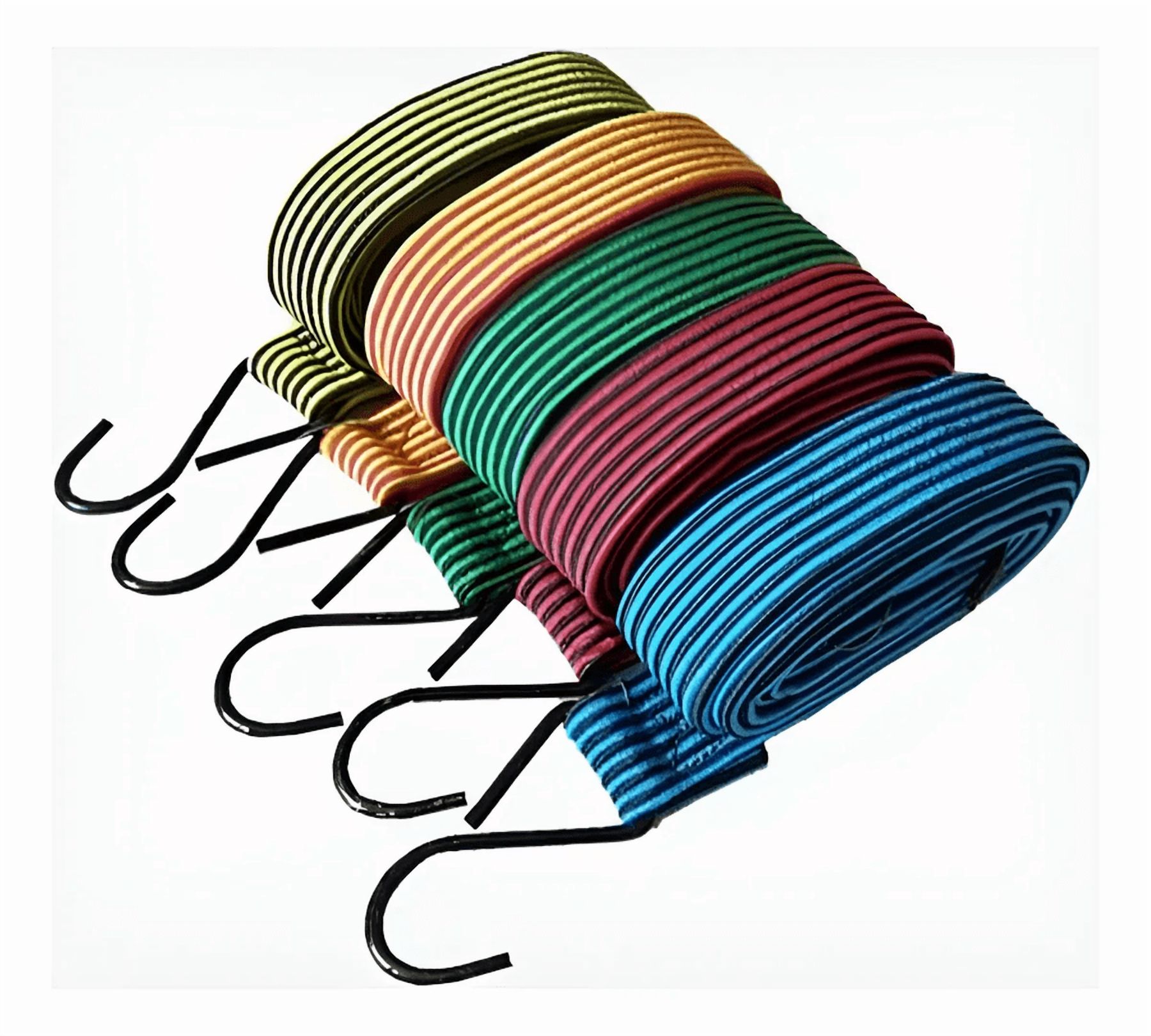 Genérico - Set De 6 Cuerdas Elásticas Amarra Carga 1.5M Eslinga Pulpo Surtidos