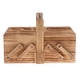 thumbnail image 3 of Caja De Costura Plegable Agujas Tijeras De Hilo Cesta De Costura Cajas De Joyería Natural, 3 of 3