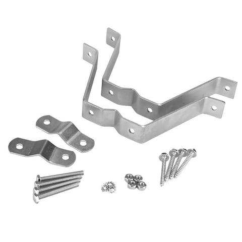 Bothyi - Kit De Accesorios Para Soporte De Pared De Antena De 4"" Para Exteriores Con 2 Soportes De Mordaza En V