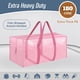 thumbnail image 2 of Bolsas de mudanza FYGRIP extra resistentes, grandes, paquete de 12 unidades, rosas, 2 of 7