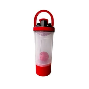 Genérico - Shaker 2 En 1: Botella Mezclador Batidos Proteína 700Ml Gym