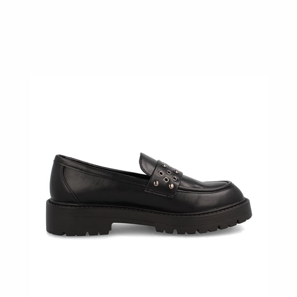 Mocasín Mujer Bata Madi Tachuelas Negro