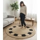 thumbnail image 3 of Alfombra Circular Decorativa Funcional Yute Natural Jhn, 3 of 3