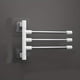 thumbnail image 1 of 1pc Bathroom Punch-free Wall Hanging Rotating Towel Rack, Toilet Shelf, Multi-layer Hanging Rod, Washroom Hanging Folding Rack, 1 of 5