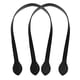 thumbnail image 1 of 2 piezas de correas de cuero para bolsos de 24 pulgadas (60 cm) con orejas, negro, 1 of 6