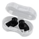 thumbnail image 1 of Tapones para los oídos para natación, protectores de oídos en espiral, reutilizables, con reducción de ruido, tapones para los oídos de silicona, Negro, 1 of 5