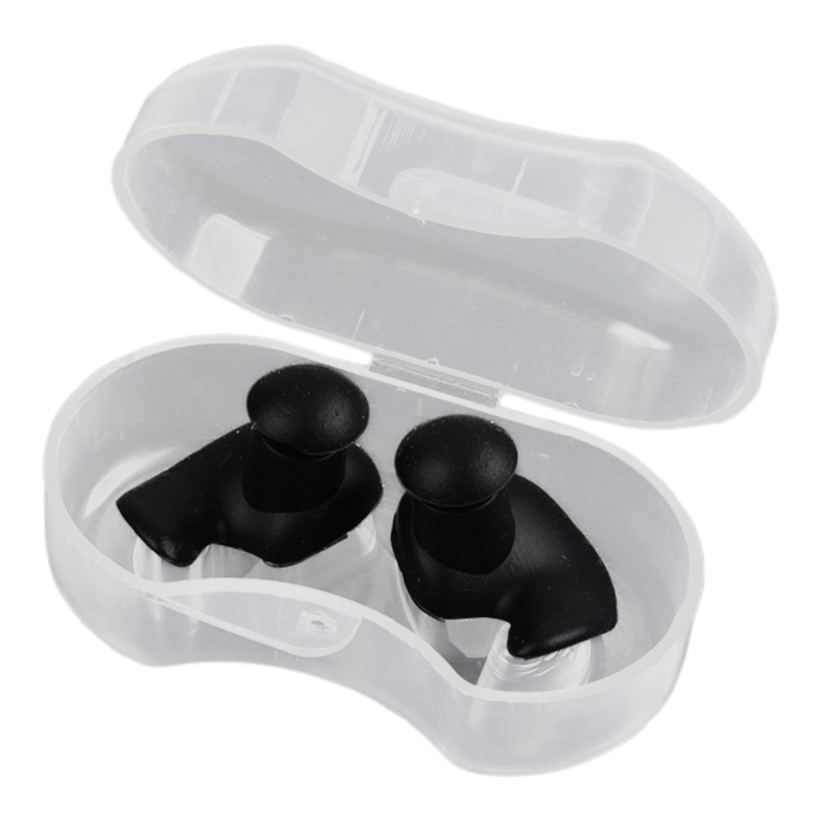 Magideal - Tapones Para Los Oídos Para Natación, Protectores De Oídos En Espiral, Reutilizables, Con Reducción De Ruido, Tapones Para Los Oídos De Silicona, Negro
