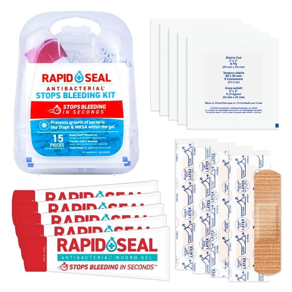 Kit De Primeros Auxilios Para El Cuidado De Heridas Stop Bleeding 15 Unidades