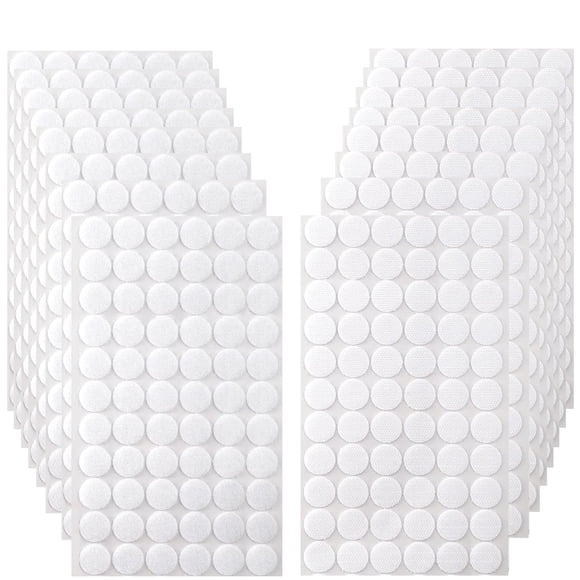 Cierre de gancho y bucle GUUEIG 1,5 cm 1000 piezas puntos blancos