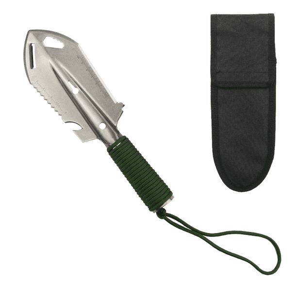 1pc Stainless Steel Multi-Functional Worker Shovel, Outdoor Camping Convenient Survival Equipment, Hand Shovel, Garden Shovel, Hand Tools