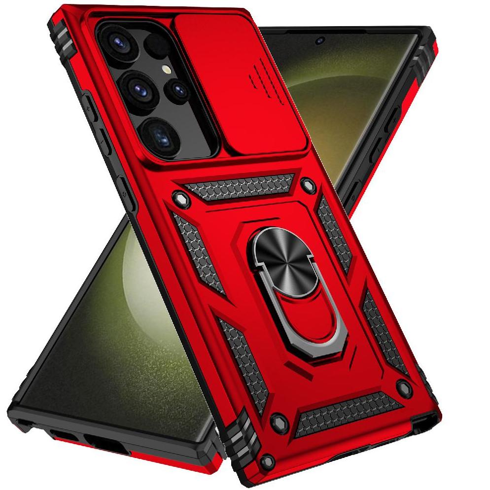 Estuche Gangxun Para Samsung Galaxy S24 Ultra, Soporte Giratorio 360°, Estilo Mecánico Y Magnético