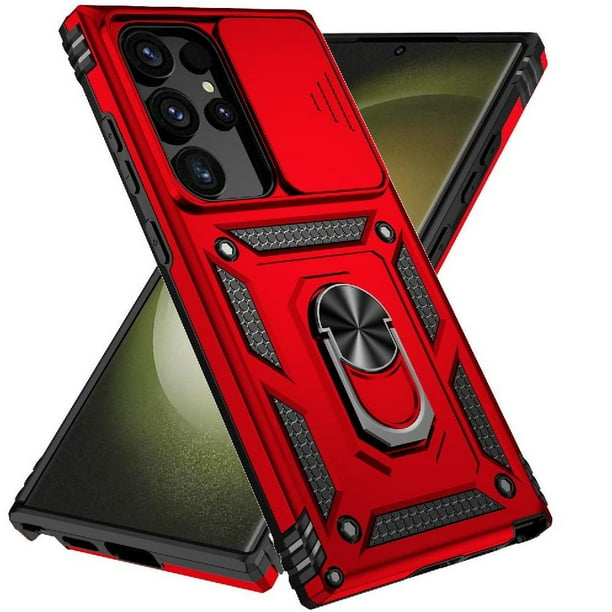 Estuche GANGXUN para Samsung Galaxy S24 Ultra, soporte giratorio 360°, estilo mecánico y magnético