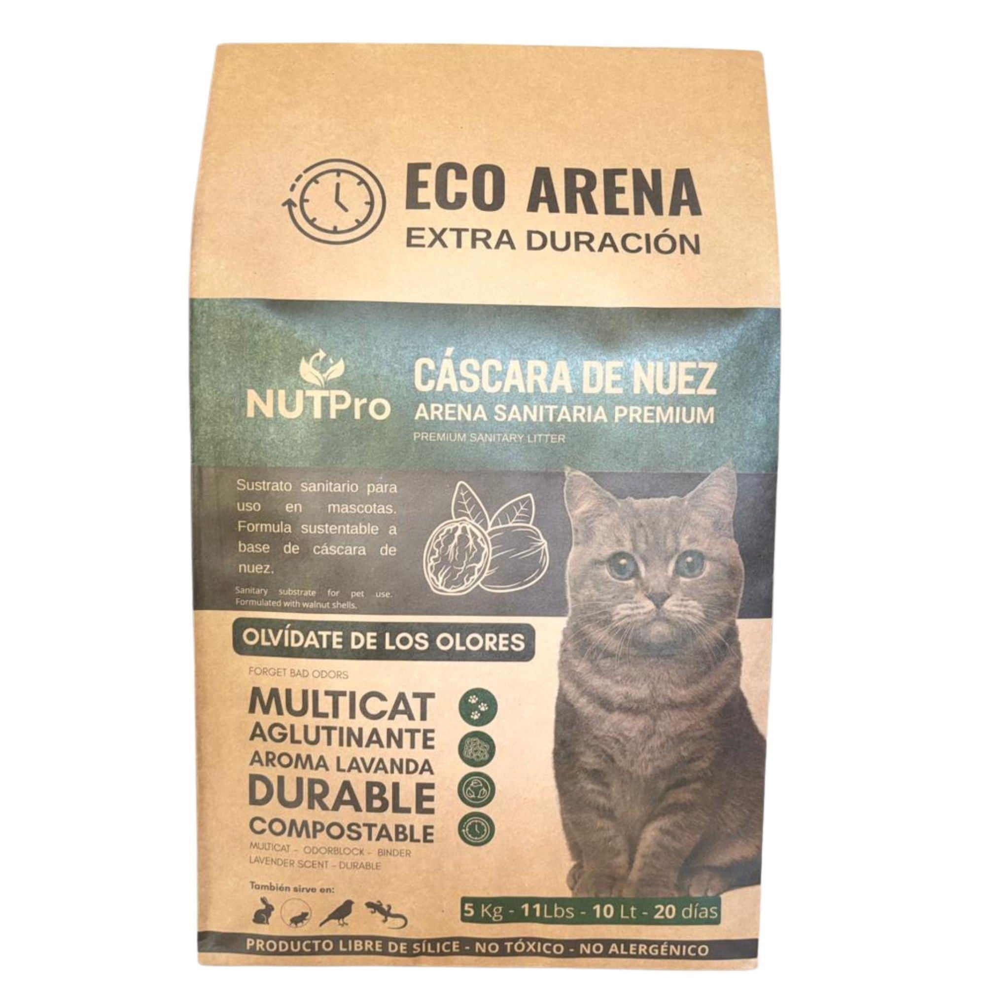 Arena Para Gatos Arena Sanitaria Eco Nutpro