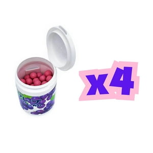 Kenko Foods - Pack 4 Botellas Chicle Mármol Uva Marukawa 130 Gr Violeta