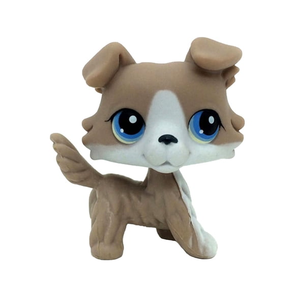 Figura De Pvc De Collie Gris Mini De 4 5 Cm Para Mascotas