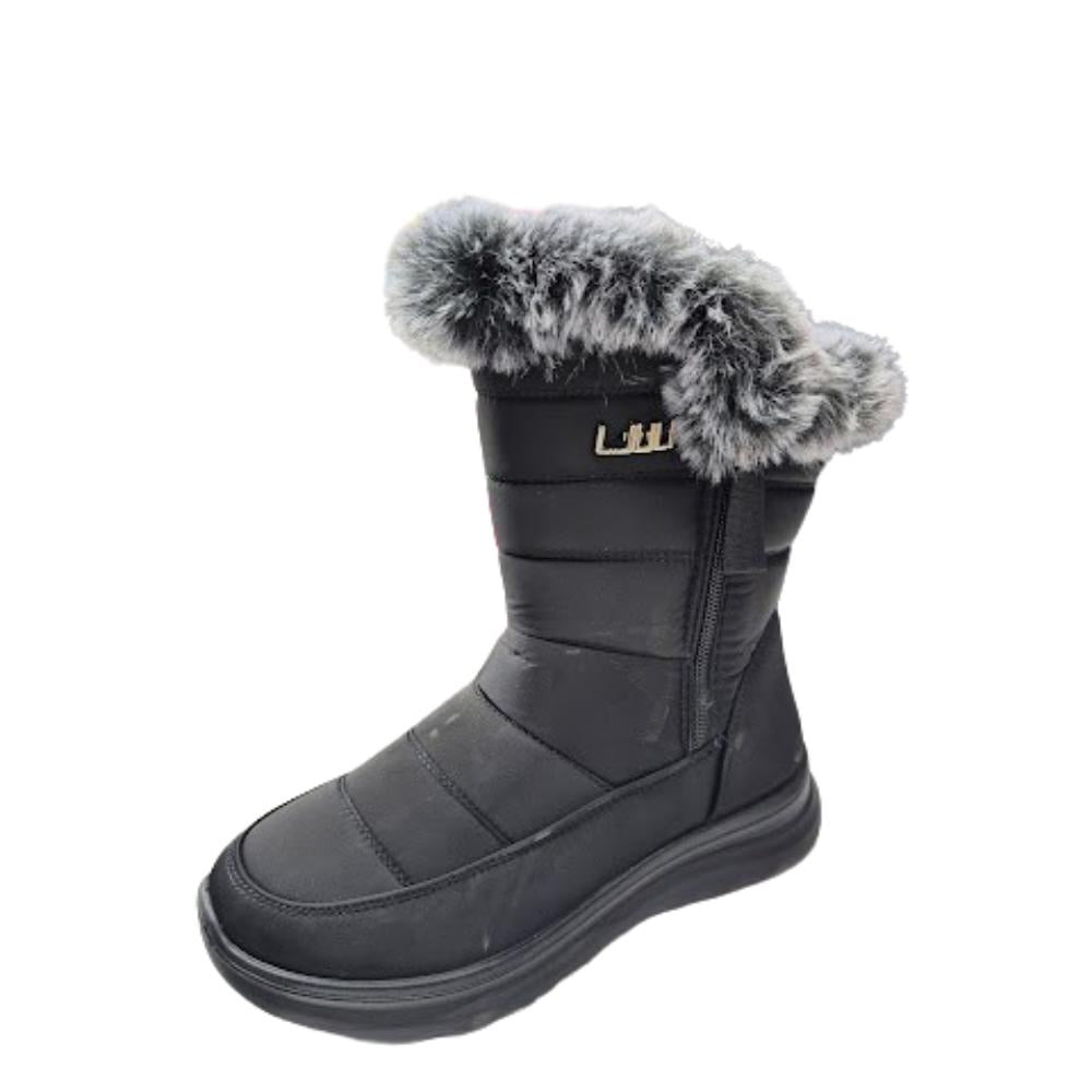 Vinnys Outlet - Bota Impermeable Nieve Mujer Negro