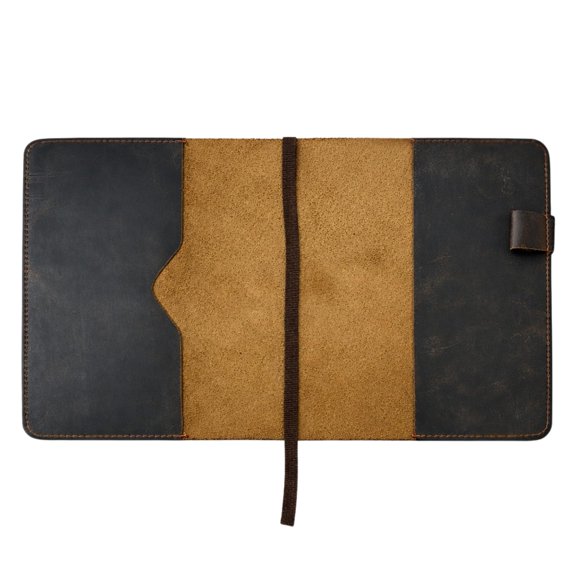 Funda de cuero para diario CestAntiQ XL con lazo para bolígrafo