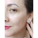 thumbnail image 2 of Pendientes Argollas Zafiro Azul Plata 925 Mujer Niñas Lujosa, 2 of 3