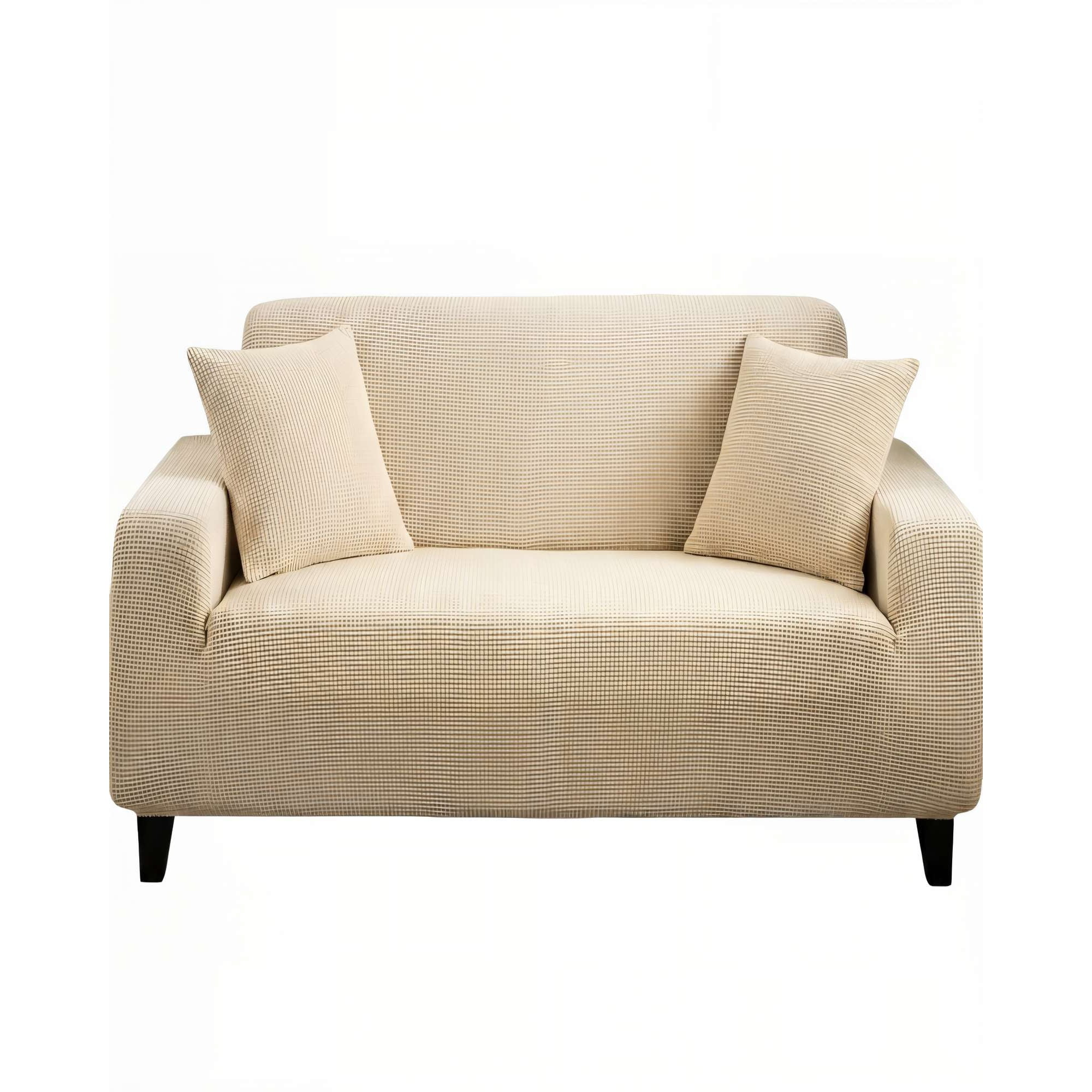 Genérico - Funda Para Sillon 3 Cuerpos Cuadruple Color Beige
