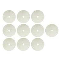 Magideal - 10 Marcadores Planos De Conos De Goma Antideslizantes, Discos Planos Para Cancha De Fútbol, Para Práctica De Agilidad Y Entrenamiento De Fútbol. Blanco