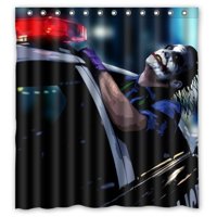 Pinghai - Cortina De Ducha De Batman Joker Con Ganchos (167 X 183 Cm)