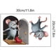 thumbnail image 3 of 2pcs 3D Wall Stickers For Mice/Wall Stickers For Living Rooms, Bedrooms, Kitchens, Wall Corners, Corner Stickers For Romantic And Creative Mice, Wall Stickers For Funny And Mischievous Halloween, Chri, 3 of 4