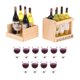 thumbnail image 2 of Botellas De Jugo De Vino En Miniatura Copa Estante De Madera 1:12 Casa De Mu?ecas, 2 of 5