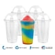 thumbnail image 2 of 100 Vasos Plasticos Desechables Vaso Tapa Domo Sin Hoyo 20oz Color Transparente, 2 of 8