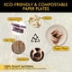 thumbnail image 4 of Platos de papel compostables RACETOP, 10 pulgadas, 150 unidades, 4 of 9