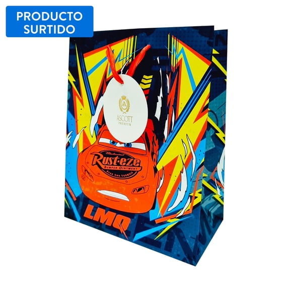 Bolsa de regalo mediana cars, producto surtido 1 un