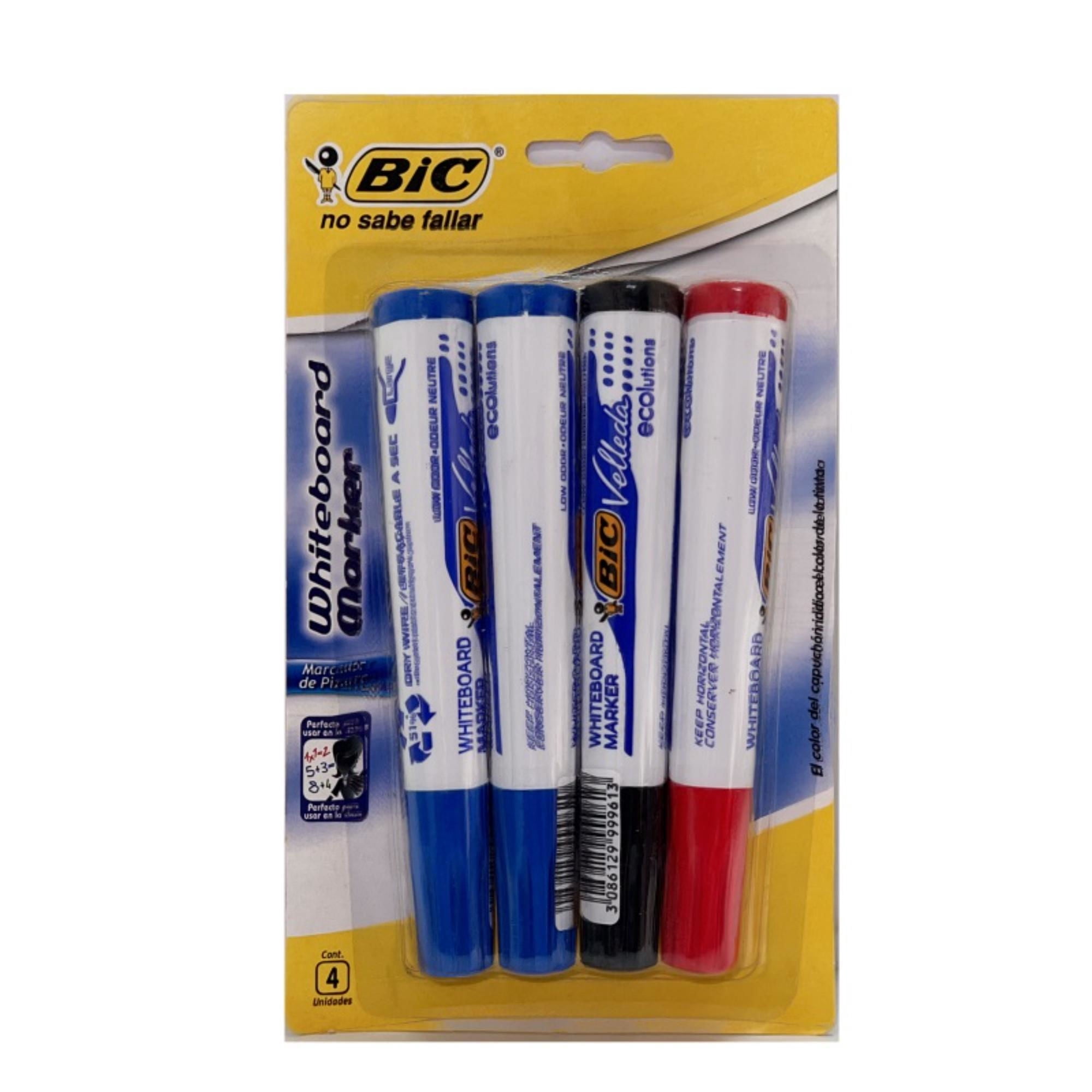 Plumones De Pizarra 4 Colores 1 Un Bic