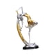 thumbnail image 5 of Estatua De Bailarina Moderna, Adorno De Escritorio Para Mujer, Mesa De Comedor, Sala De Estar, Dorado, 5 of 5