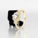 thumbnail image 2 of Anillos de Moissanita para Mujer Color D Claridad VVS1 Anillo de Diamante de Oro de 1 Quilate Anillo de Aniversario y Boda de Plata Esterlina 925 Talla 5-9, 2 of 9