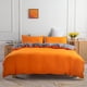 thumbnail image 1 of Two-tone Orange+gray Quilt Duvet Cover Set Bed Linen Children Double Bedding3-Piece Bedding Set, 1 of 5