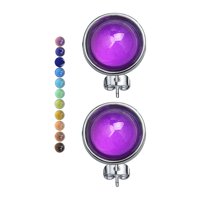 Magideal - Pendientes De Botón, Aleación Que Cambia De Color Sensible A La Temperatura, Redondo, 10 Mm, Decoración Única, Joyería De Moda Para Niñas De Regalo De