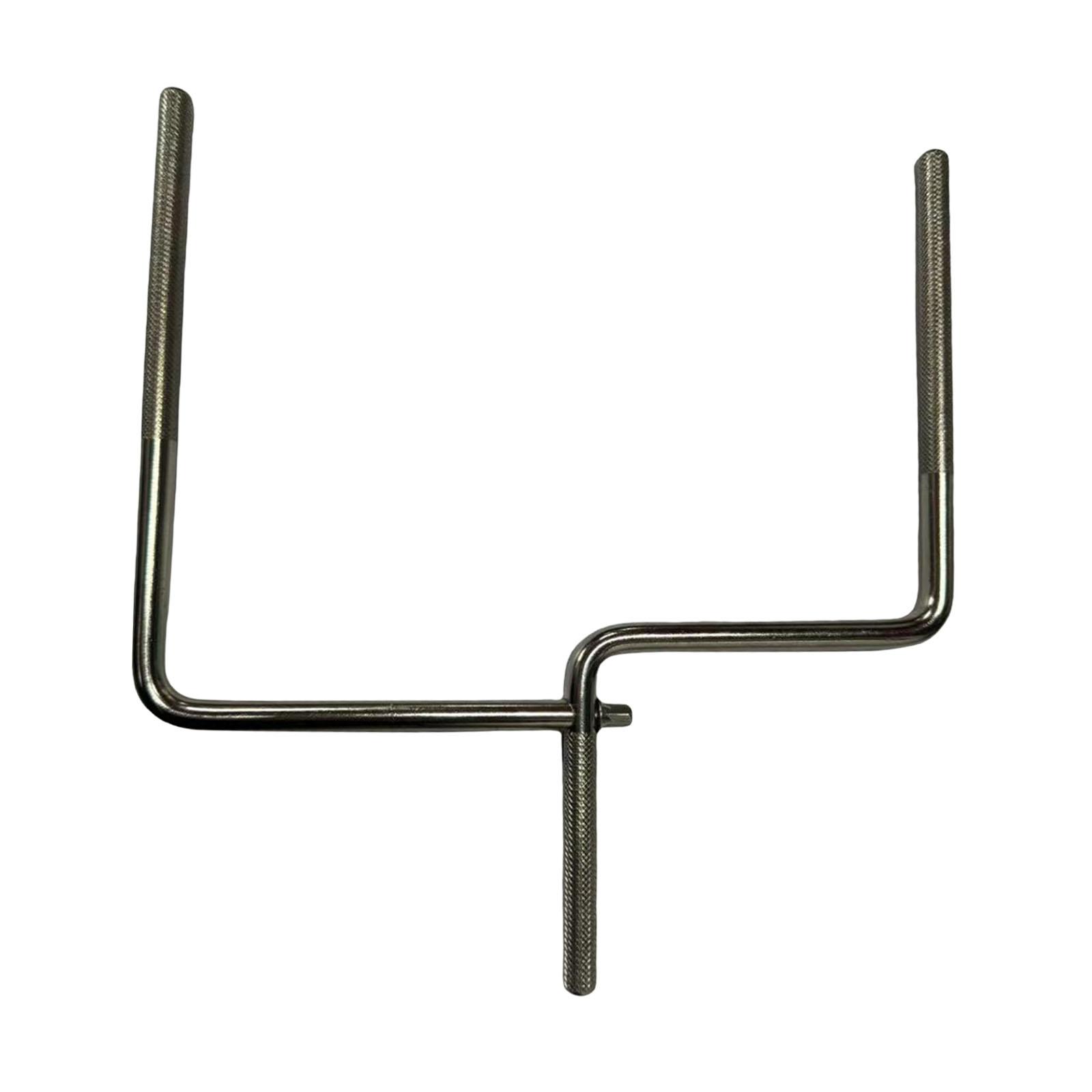 Magideal - Varilla Para Cencerro, Extensión Para Cencerro, Piezas De Sujeción, Fijación, Brazo De Metal, Accesorios De Percusión Para Fijar Cencerros, Bloques De