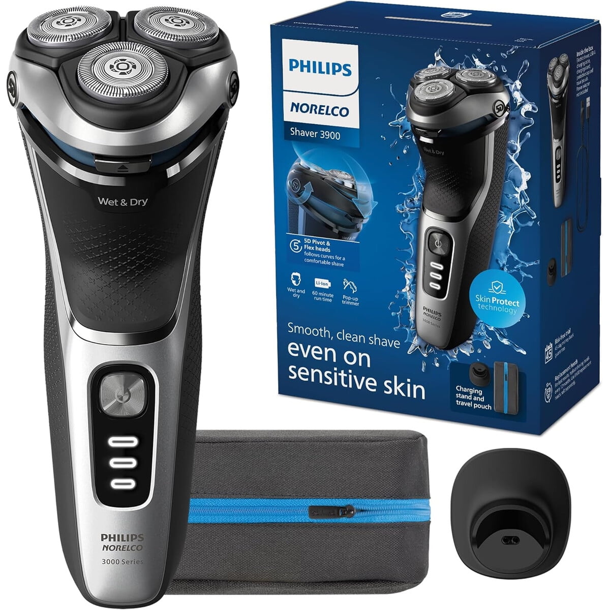 Afeitadora Philips Norelco 3900 Wet Dry Recargable