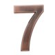 thumbnail image 3 of Se?al De Número De Puerta Autoadhesiva De Plástico De Cobre Número De Dígito Numérico Pegajoso 7, 3 of 5