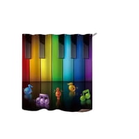 Genérico - Cortina Para Baño Con Forro De Ducha 180 Cm L24