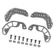 thumbnail image 1 of Rieles para casco Riel guía con tornillos de montaje para integrar los accesorios necesarios Gris, 1 of 5