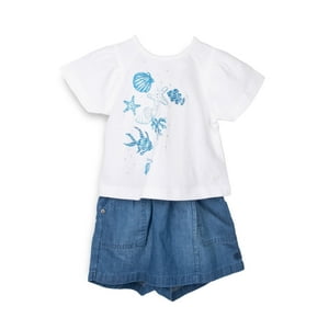 Conjunto Bebé Niña Blanco Pillin