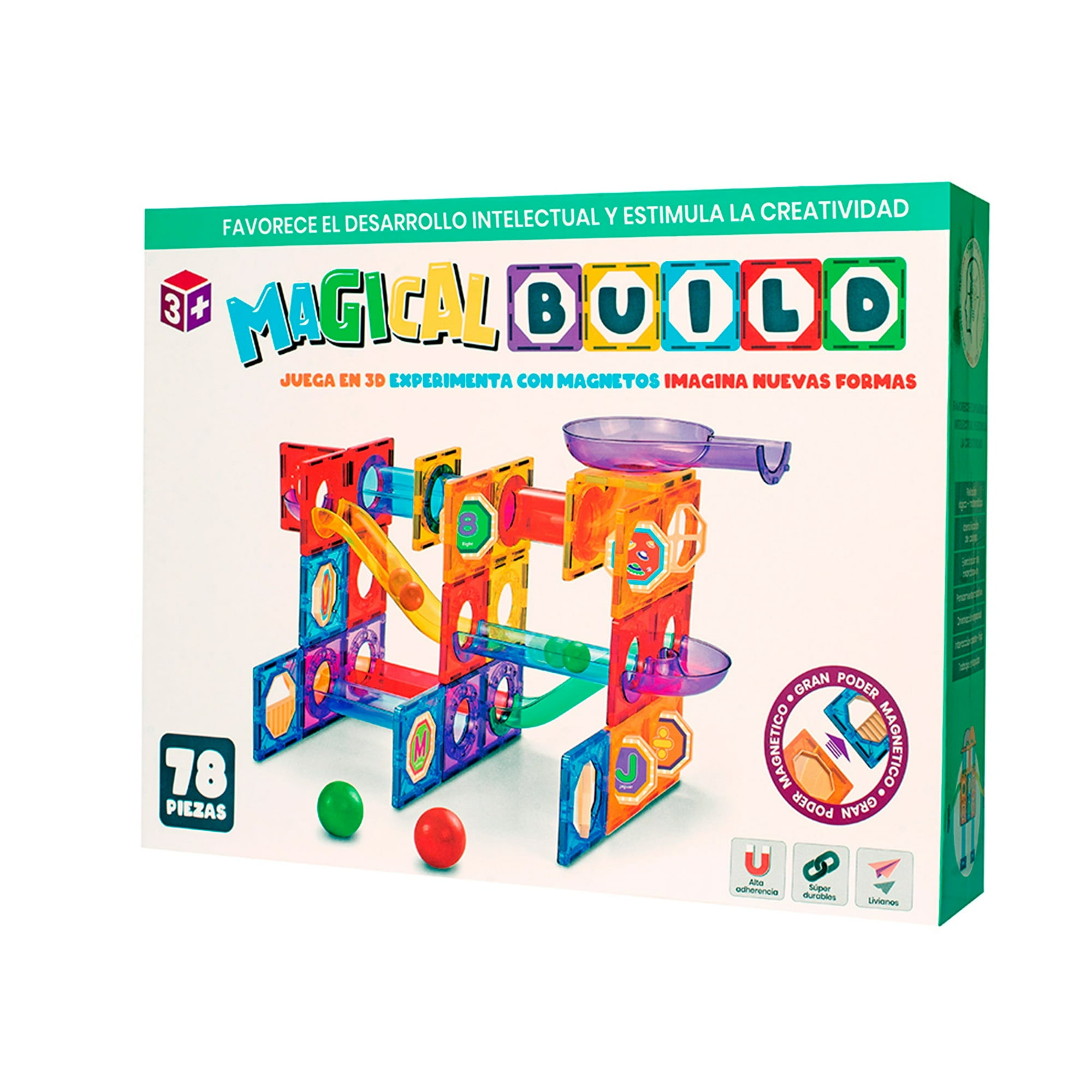 Juego Magnético Magical Build 78 Piezas Magical Magnets